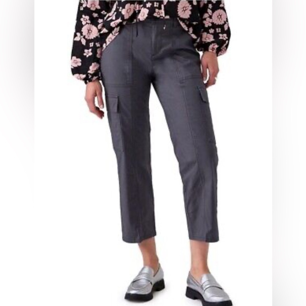 Social Standard Grey Portside Cargo Crop Mid Rise Cotton Size Small Hiking